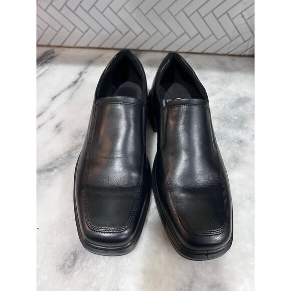 ECCO Helsinki 2 Apron Toe Black Leather Slip On Dress Shoes Men 13-13.5 EU47 main image 6